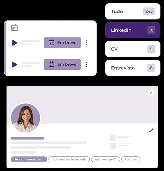 Imagem Treinamentos de LinkedIn, CV e Entrevista